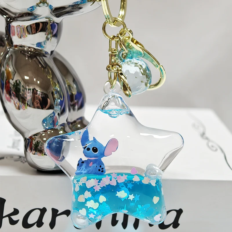 Keychain Liquid Star Lima Berdiram