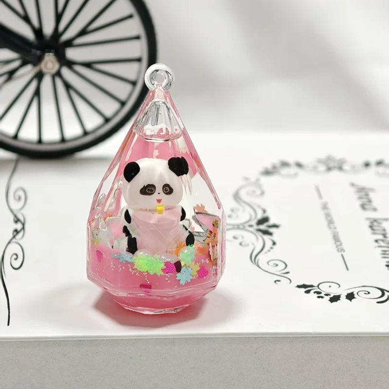Large Diamond Quicksand Keychain