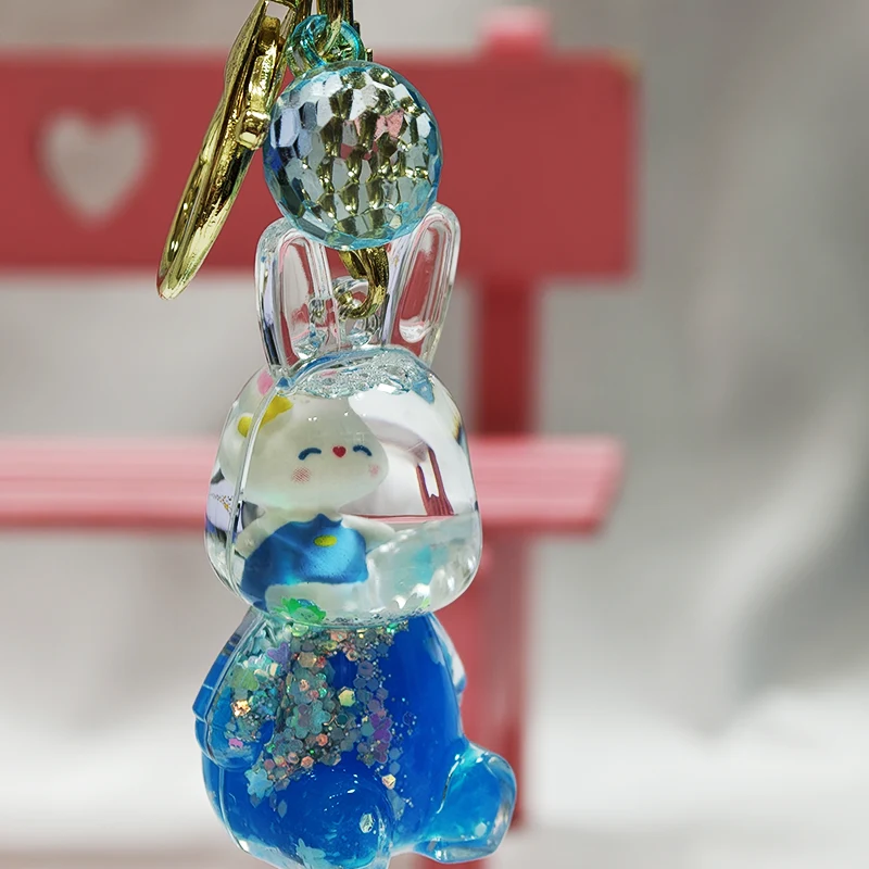 Liquid Bunny Keychain