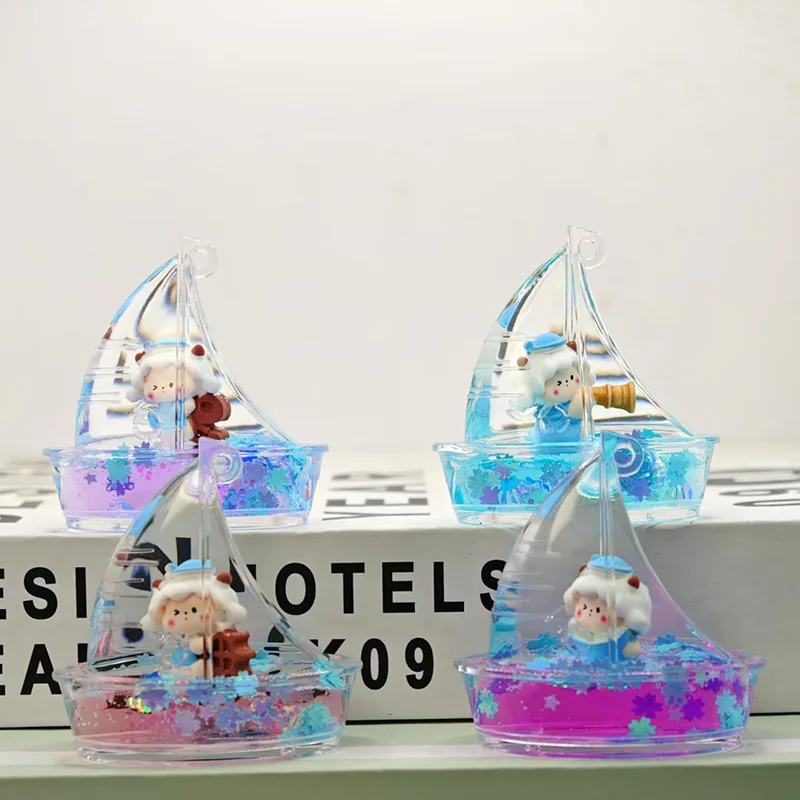 Rantai Kunci Pasir Hisap Perahu Layar Kecil